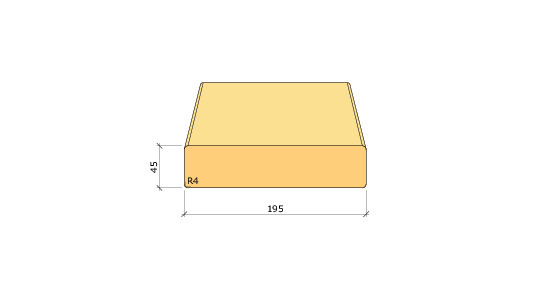 45X195 K-VIRKE C24 GRAN 3,6M - 