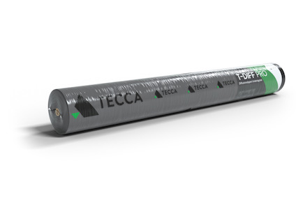 Tecca T-Diff Pro-rulle med svart och grön etikett.